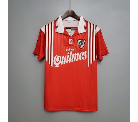 River Plate 95/96 Away Red Soccer Jersey